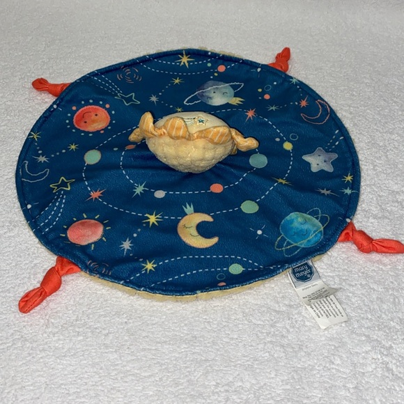 Mary Meyer planet cosmos sun space circle fleece lovey security blanket - Picture 4 of 7